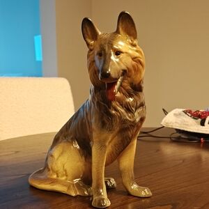 German Shepherd Dog Figurine - Brown and Tan